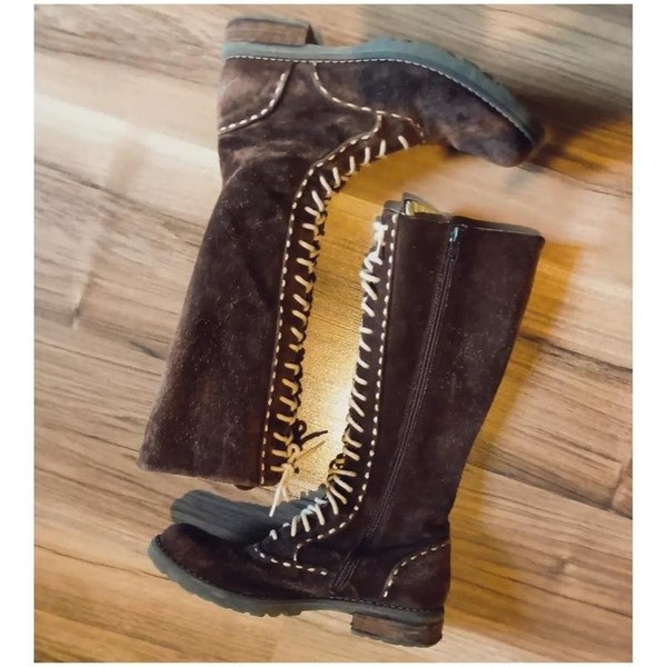 Women Cole Haan Boots Brown Suede 36.5