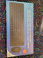 Macally Wired Keyboard and Mouse Combo - Plug  Play USB Keyboard and Mouse Comb