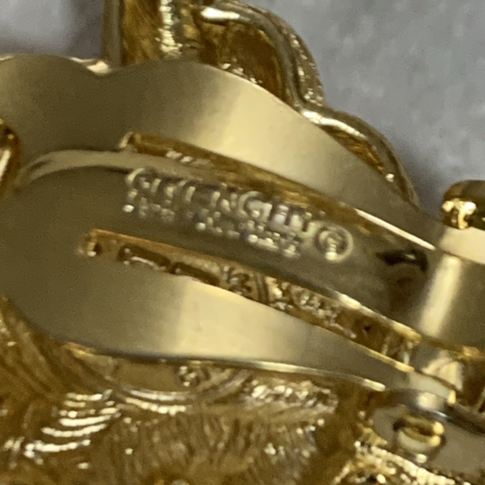 Vintage Givenchy Earrings Statement Tassels Clip On Brushed Gold Tone NY Paris thumbnail 7