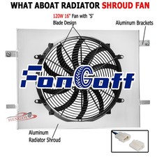 Aluminum Shroud 16 Fan For 2004-09 Dodge Ram 1500 2500 3500 4000 5.7 New Aluminum Shroud 16 Fan For 2004-09 Dodge Ram 1500 2500 3500 4000 5.7 New