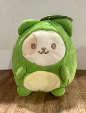 New NWT Anirollz Dog Green Frog Plush Round1 6"