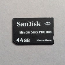 4GB Sandisk Memory Stick Pro Duo Memory Card - Sony Cyber-shot Camera