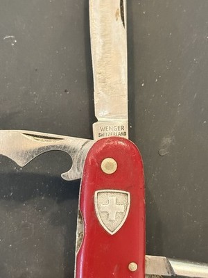 Vintage Wengerinox 91 mm Wenger Swiss Army Knife Old Cross