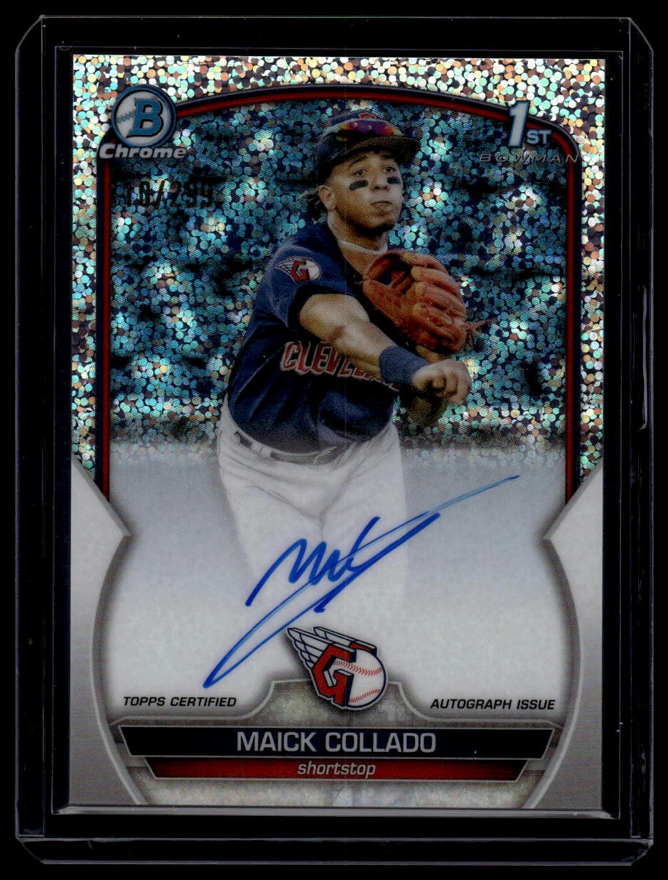 2023 Bowman Chrome #CPA-MCO Maick Collado Auto Speckle Refractor #/299