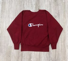 Vintage 90s Champion Reverse Weave Crewneck Sweatshirt Size M Spell Out Logo
