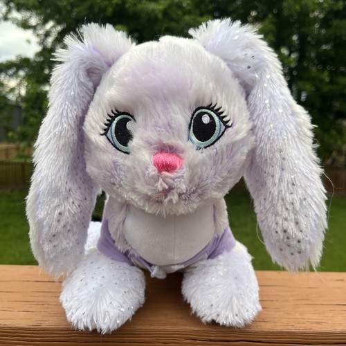 Build A Bear Merry Mission lila Hase Plüsch 12 Zoll lang stehend Lavendel Outfit - Bild 7 von 8