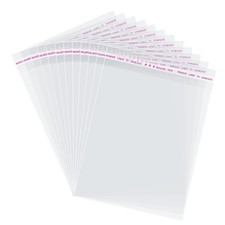 Self Sealing Cellophane Bags 5x7 Inches 200 Pcs Resealable for Cookies, Fav
