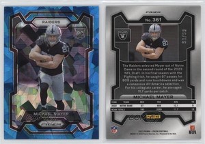 2023 Panini Prizm Rookies Blue Ice Prizm /99 Michael Mayer #361 Rookie RC