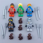 LEGO Ninjago Tournament Jungle Robe Lot Lloyd Zane Kai Cole Jay Playwear