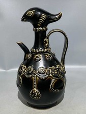Chinese Song Dynasty Ding Kiln Black-glazed Porcelain Wine Pot (Reversing Pot)