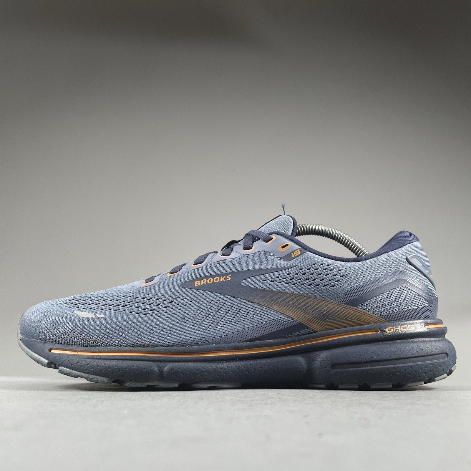 SAOLA Brooks Ghost 15 scarpa da corsa uomo 10 D blu sneaker atletica casual passeggio ottime condizioni