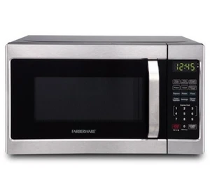 Farberware Classic 0.7 cu. Ft. Countertop Microwave in Brushed Stainless Steel