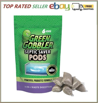 #ad #ad Green Gobbler Septic Tank Treatment Packets 6 Month Supply Natural Bacteria t $16.98