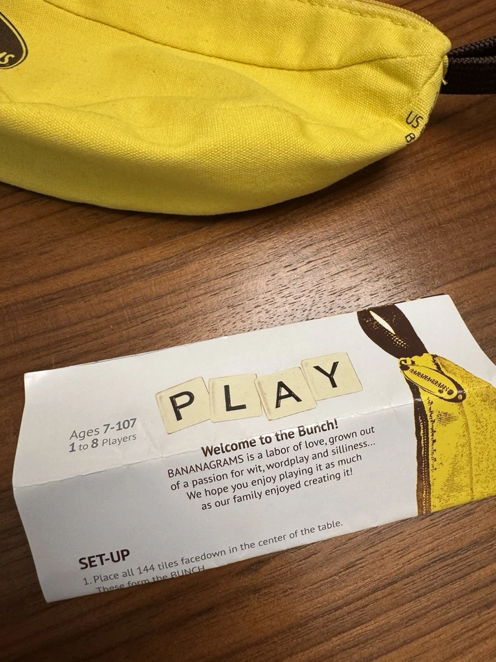 Bananagrams Game, Wit, Fun, Silly, Wordplay Family Game, Great Condition - Image 4 of 4