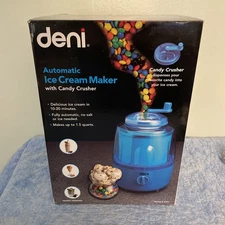 BRAND NEW DENI AUTOMATIC ICE CREAM MAKER WITH CANDY CRUSHER 5201