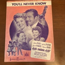 You'll Never Know Mack Gordon and Harry Warren from Hello Frisco, Hello 1943