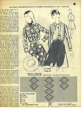 SEWING PATTERN BLOUSE and BLOUSE stylish size 42