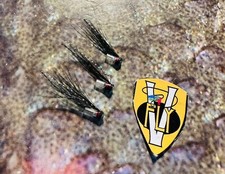 3 V Fly 6mm Icelandic Red Stoat Salmon Micro Hitch Tube Flies & V1 Trebles