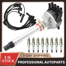 Distributor & Spark Plugs & Wires for 96-02 GMC Cadillac Chevy 5.7L 93441558 US