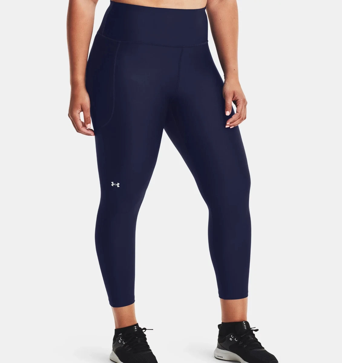 UNDER ARMOUR Women's UA Mesh Ankle Crop Compression Leggings NWT Size M