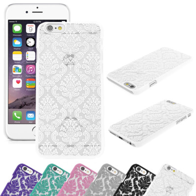 Schutzhülle für Apple iPhone 6 / 6 Plus - Embossed Blumen Paisley Muster Case