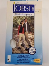 Knee High Ultra Sheer Compression Stockings, Small, Cool White 15-20mmHg