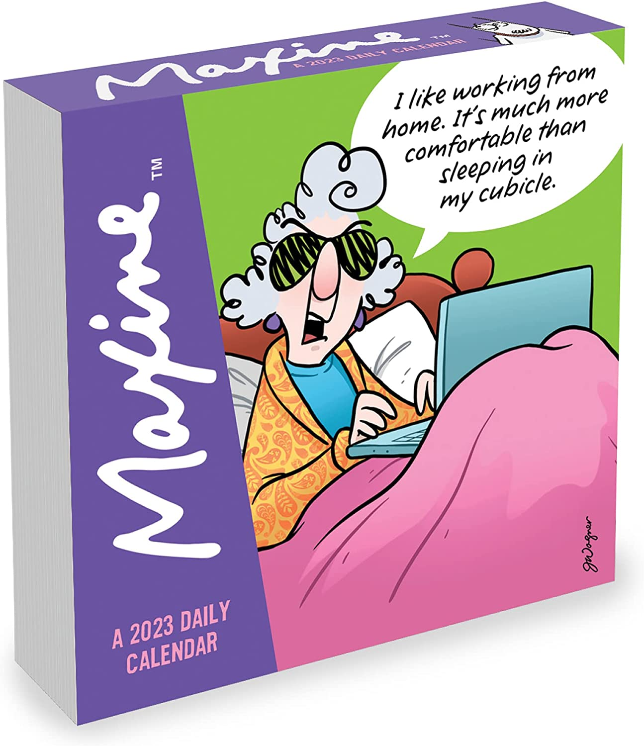 tf-publishing-maxine-daily-desktop-calendar-2023-easy-tear-off-amp-fold-out-ease-ebay