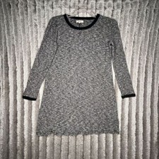 Madewell Long Sleeve Ribbed Top Dress Small Gray