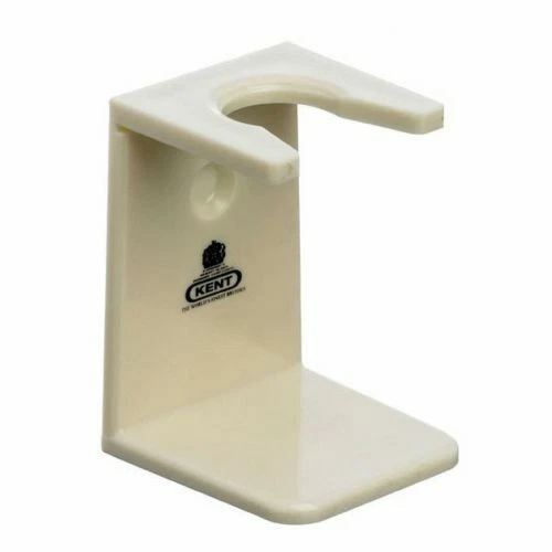 KENT BRUSHES Kent VSB5 Brushes Mens Small Ivory White Shaving Shave Brush Stand Holder