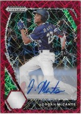 2021 Panini Prizm Draft Picks JORDAN McCANTS Auto Red Velocity Prizm