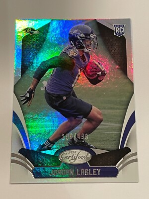 2018 Panini Certified Ravens Jordan Lasley Mirror Silver Rookie /499 #153