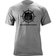 US Army Transportation Branch Insignia Ship's Wheel Veteran Graphic T-Shirt