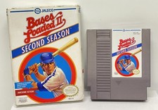 Nintendo NES Bases Loaded 2 Baseball Video Games w/ Original Box Retro Gaming