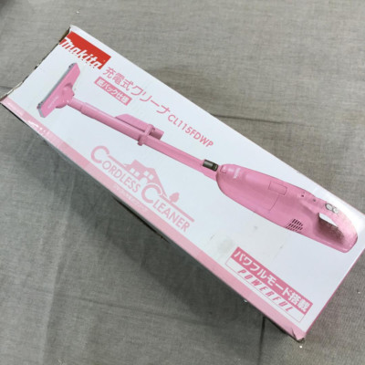 新品Makita 充電式クリーナー CL115FDWP ピンク Makita pink Rechargeable Cleaner with Built-in Battery 10.8V
