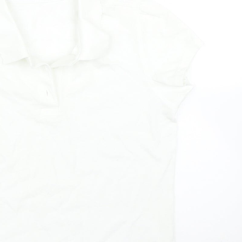 George Girls White Cotton blend Polo Size 10-11 Years   - PE kit image 10