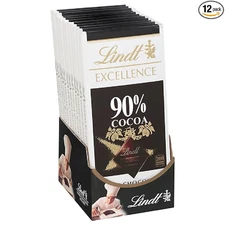 Lindt EXCELLENCE 90% Cocoa Dark Chocolate Bar Dark Chocolate Candy 3.5 oz.