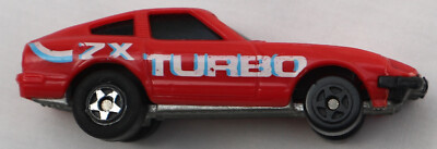 Vintage Kidco Datsun 260 ZX Turbo rot Plastik Modellauto Spielzeug 1980 - ohne Schlüssel