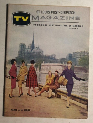 TV MAGAZINE St. Louis (MO) Post-Dispatch February 28, 1960 Paris a la mode