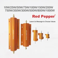 5W - 500W Watt High Power Aluminum shell Wirewound Metal Resistors 0.1Ω - 15KΩ