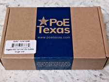POE Texas GAF-12V12W 12V/Gigabit Splitter 802.3af 1A NEW