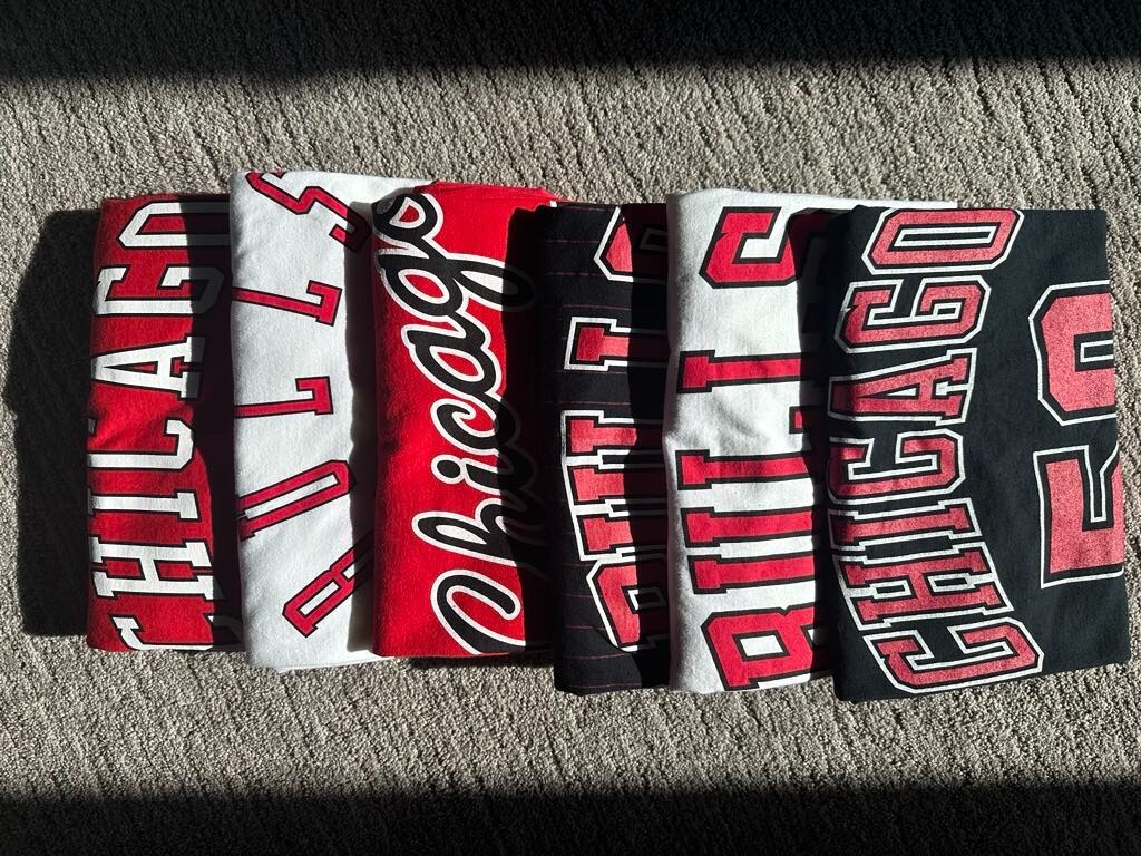 Chicago Bulls NBA 50th Season Jersey T-Shirt - Large - Brand New