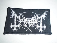 MAYHEM BLACK METAL WOVEN PATCH