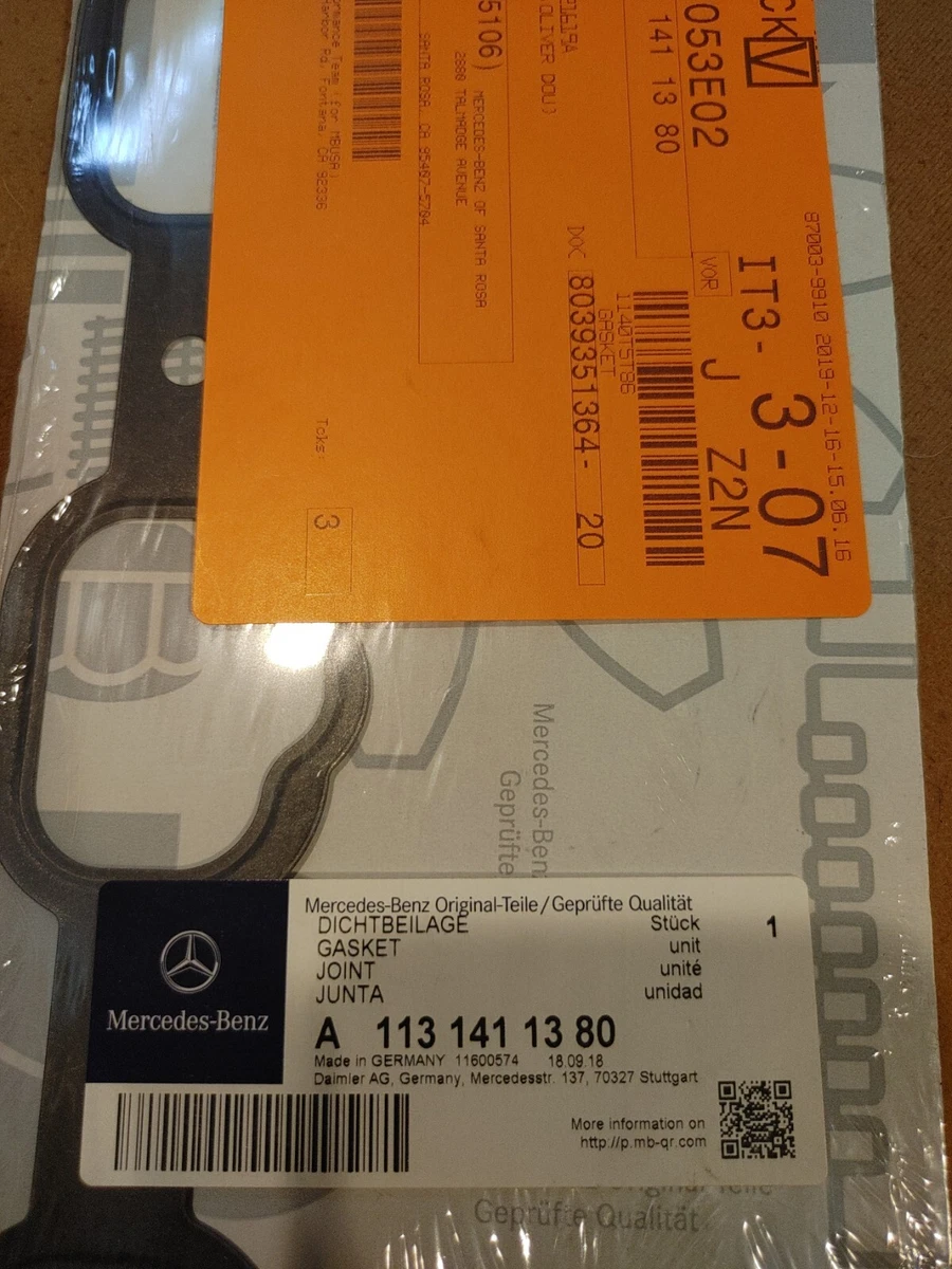 NEW MERCEDES-BENZ SL R129 INTAKE MANIFOLD GASKET A1131411380 