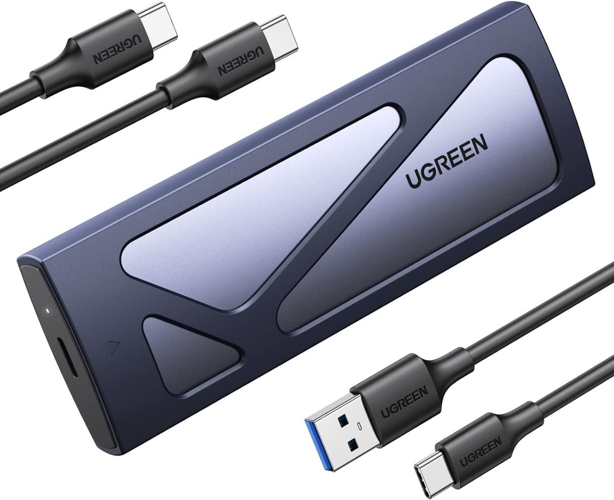 Micron 2300 512GB SSD + UGREEN ケース Ugreen Ssd Enclosure, Tool-free Usb C External, 10Gbps M.2 Nvme To