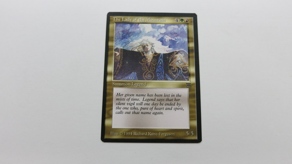 THE LADY OF THE MOUNTAIN MULTI COLOR SUMMON LEGENDS MTG MAGIC THE