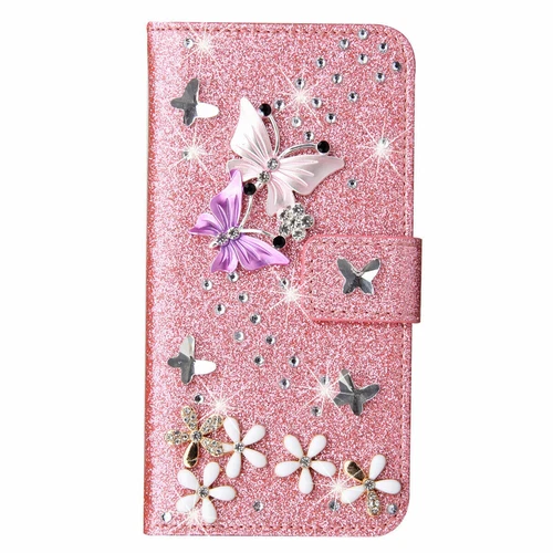 Flip Bling Glitter Leather Wallet Phone Case For iPhone 13 12 11 Pro Max XR 7 8 - Picture 15 of 18