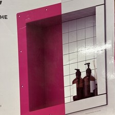 EZ Niche Shower Niches 4"x14"x4" Large Square Lightweight Durable Waterproof