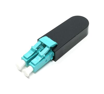Ultra Spec Cables LC Fiber Optic 40Gb OM4 Multimode 50/125 Loopback Adapter Aqua