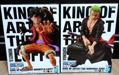 One Piece Monkey D Luffy Roronoa Zoro Figure set King of Artist