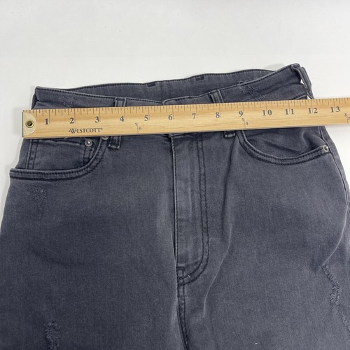 Ser.O.Ya Maya High Rise Ash Skinny Jeans Black Size 26 Raw Hem Stretchy - Picture 10 of 17